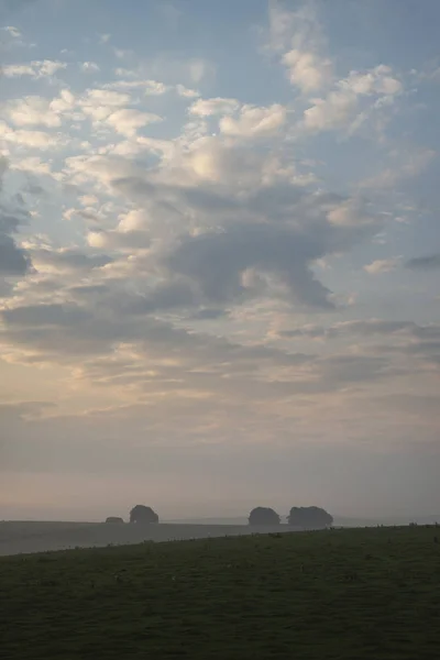 Ohromující inspirativní obraz na šířku východu slunce nad Englim — Stock fotografie