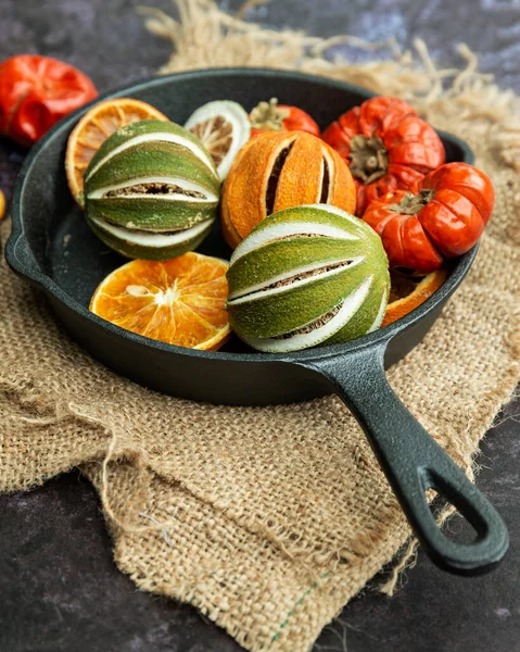 Beautiful Food Portrait Wnter Seasonal Dried Fruits Vintage Texture Background — Stock Photo, Image