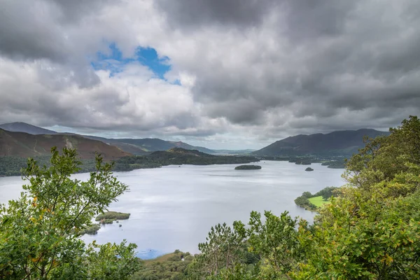 Fantastisk Dramatisk Landskapsbild Från Överraskning Utsiktsplats Lake District Med Utsikt — Stockfoto