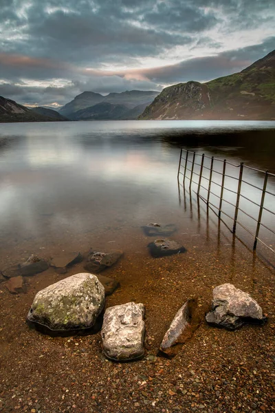 Csodálatos Táj Kép Néz Ennerdale Víz Angol Lake District Felé — Stock Fotó