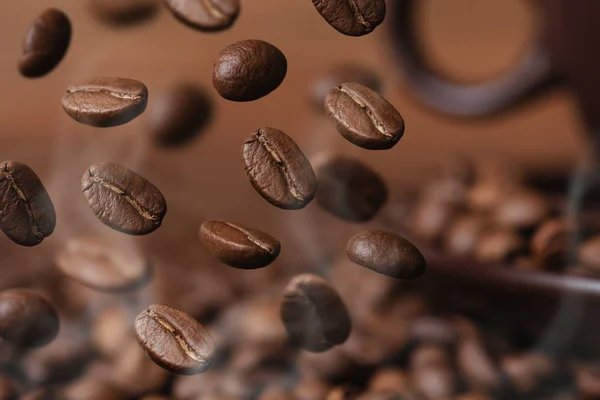 Kaffeebohnen Aus Nächster Nähe — Stockfoto