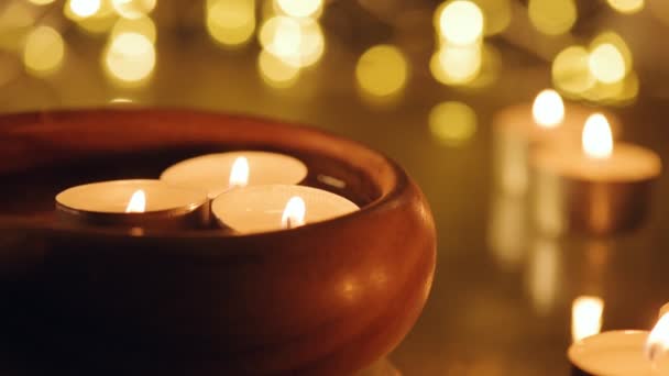 Cinemagraph Candele Accese Acqua Motion Photo — Video Stock
