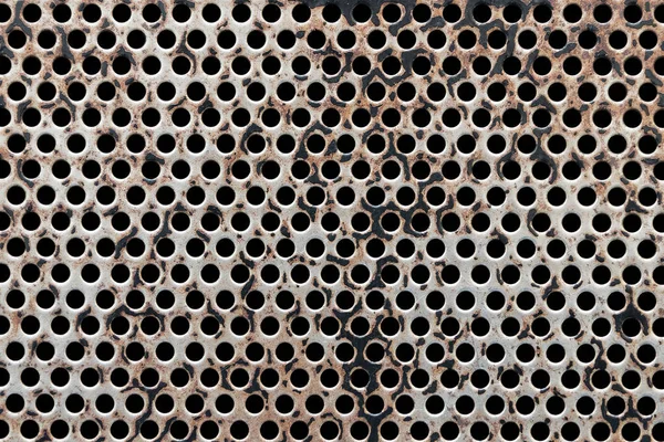 Streszczenie Stali Lub Metalu Teksturowanej Tło Wzór Okrągłych Komórek Jako — Zdjęcie stockowe