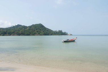 Tayland tekne ile güzel deniz manzarası