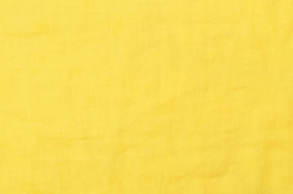 Close up fundo tecido de algodão amarelo — Fotografia de Stock