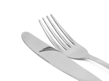 çatal ve bıçak beyaz arkaplanda