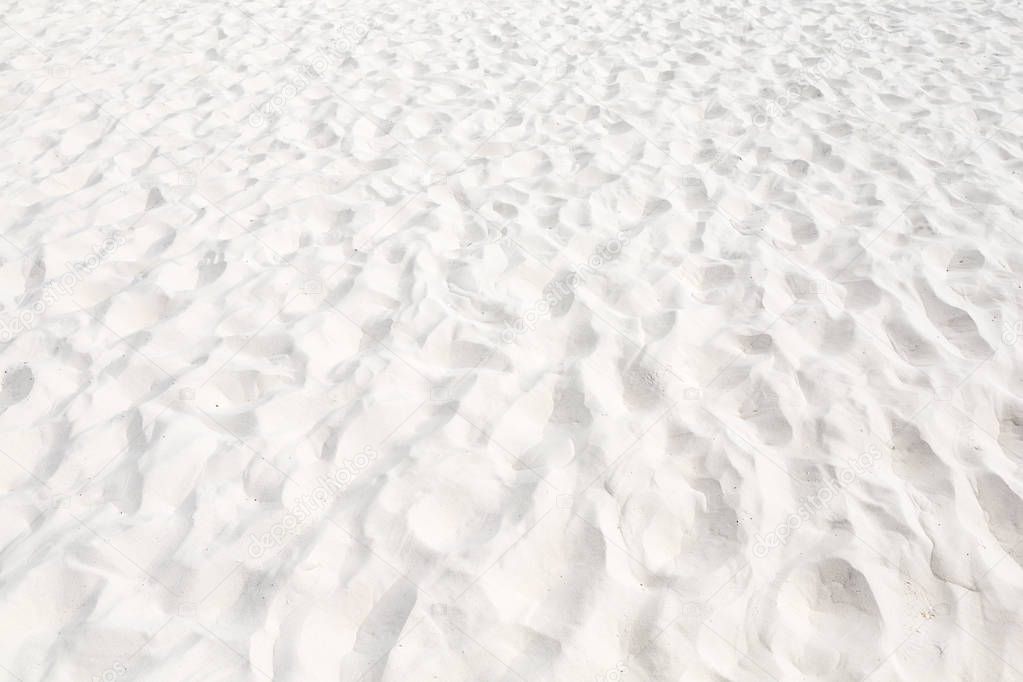 Perfect white sand beach for background.