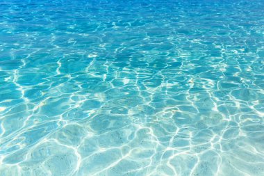 Parlak mavi su dalgalanma arkaplanı. 