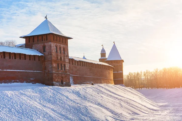 Zimní krajina Novgorod velké. — Stock fotografie
