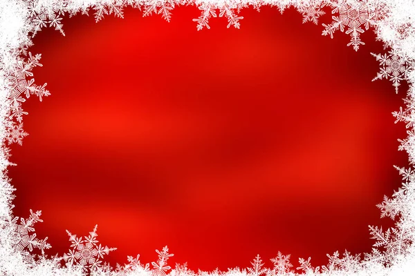 Dekorative Weihnachten Hintergrund mit Bokeh Lichter und Schneeflocken — Stockfoto