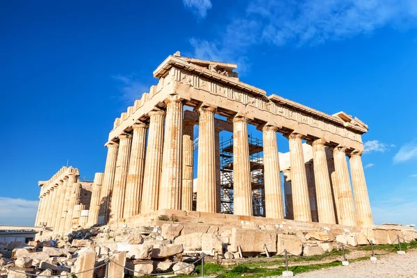 Parthenon Tempel Sonnigem Tag Akropolis Athen Griechenland Der Parthenon Ist — Stockfoto