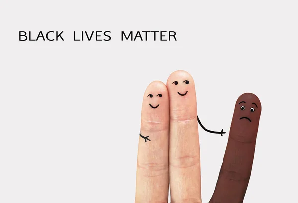 Motivational poster against racism and discrimination. Black lives matter. Anti discrimination, help fighting racism banner concept.