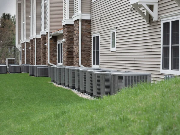 Outdoor Air Conditioning Heat Pump Unit — Stock Photo, Image