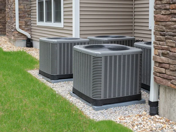 Outdoor Air Conditioning Heat Pump Unit — Stock Photo, Image