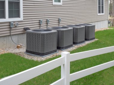 Merkezi kliması olmayan ev ve dairelerde kullanılan modern klima ve ısıtma üniteleri veya ısı pompaları