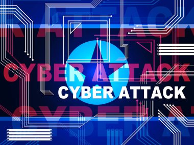 Siber saldırı riski Kuzey Koreliler tarafından 3d çizim. Kuzey Kore ve virüs veya Web koruma için Online siber güvenlik tehdit tarafından kesmek gösterir