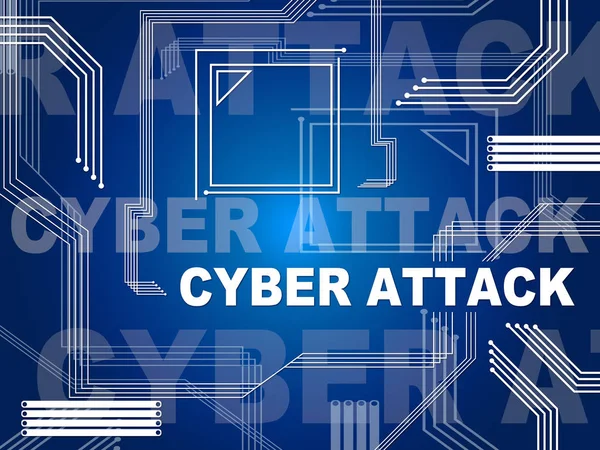 Amenaza Ataque Cibernético Por Norcoreanos Ilustración Muestra Hack Por Corea — Foto de Stock