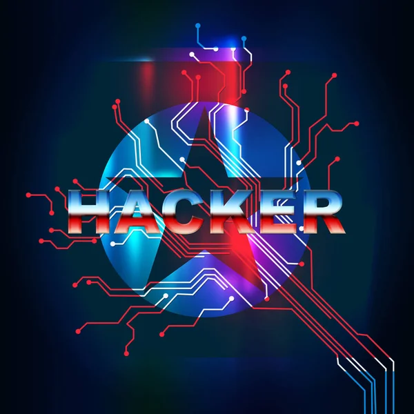 Hacker Means North Korea Data Virus Illustration Online Data Cybercrime — Stock Photo, Image