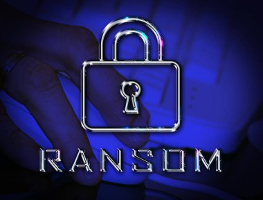 Ransom Computer Hacker Data Extortion 3d Illustration Shows Ransomware Used To Attack Computer Data And Blackmail clipart