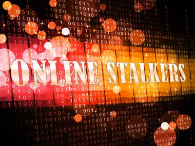 Online Stalker kötü yüzü olmayan zorba 3d gösterilmiştir Cyberattack veya şüpheli bir casusluk yabancı tarafından Cyberbullying
