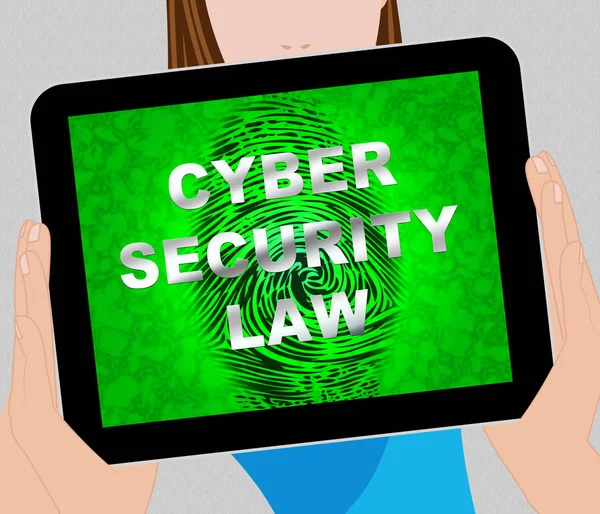 サイバー セキュリティ法制デジタル 図データのプライバシーを保護するためにデジタル保護立法 — ストック写真
