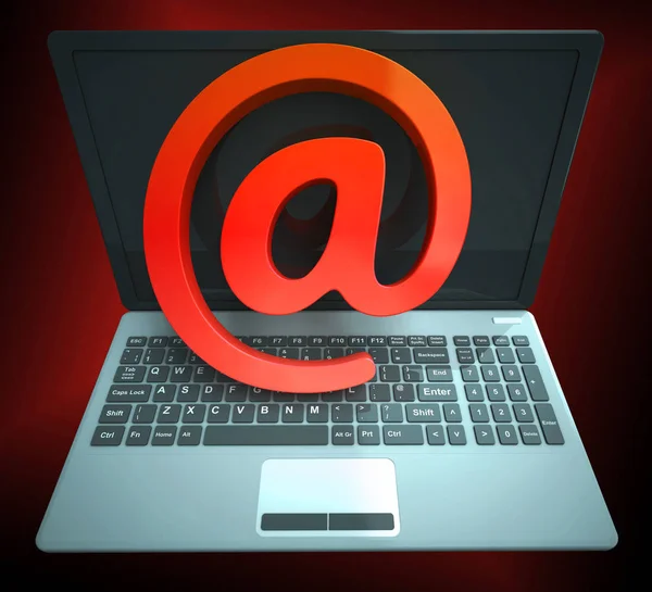 Phishing Mail Internet Threat Protection Rendering Muestra Precaución Contra Correo — Foto de Stock