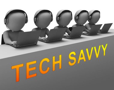Teknik okul Savvy dijital bilgisayar uzman 3d render anlamına gelir Hitech akıllı profesyonel teknik uzmanlık