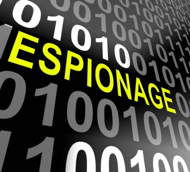 Siber casusluk suç Cyber Attack 3d çizim ticari veri veya iş sırları Online hırsızlık gösterir