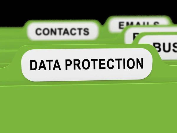 Protección Datos Bill Internet Privacy Rendering Muestra Salvaguardia Contra Divulgación —  Fotos de Stock