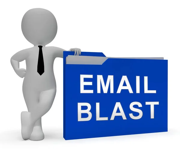 Mail Explosão Newsletter Promoção Entregando Renderização Mostra Lista Marketing Para — Fotografia de Stock