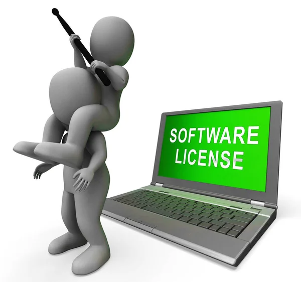 Software License Certified Application Code Rendering Mezzi Applicazione Programma Certificato — Foto Stock