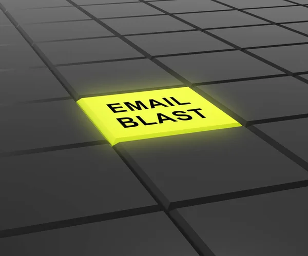 Email Blast Newsletter Promozione Fornire Rendering Mostra Elenco Marketing Inviare — Foto Stock
