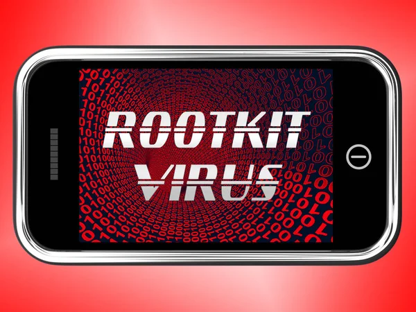 Rootkit Virus Cyber Crimineel Spyware Rendering Toont Criminal Hacken Stoppen — Stockfoto