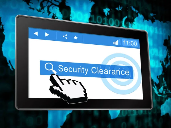 Security Clearance Cybersecurity Safety Pass 3d Illustration Means Access Authorization And Virtual Network Permission