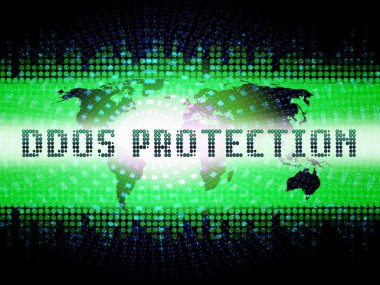 DDoS koruma inkar-in hizmet güvenliği 2d gösterilmiştir Malware ve davetsiz misafir Risk sistemi veya Web üzerinde