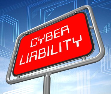 Cyber sorumluluk sigorta Data koru 3d çizim gösterir Internet dolandırıcılık Sigorta Risk kapsamı verme