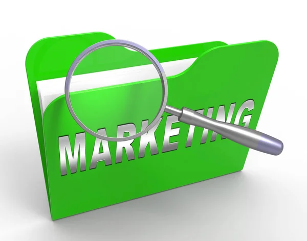 Dati Guidati Marketing Database Analytics Rendering Mostra Vendite Utilizzando Segmentazione — Foto Stock