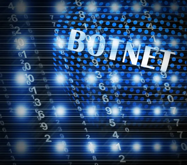 Botnet Illegal Fidus Netværk Svig Illustration Viser Computer Cyberkriminalitet Hacking - Stock-foto