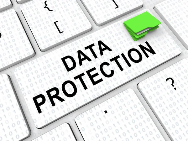 Protección Datos Bill Internet Privacy Rendering Muestra Salvaguardia Contra Divulgación — Foto de Stock