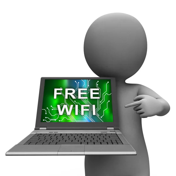 Ücretsiz Wifi Her Yerde Kapsama Kablosuz Etkin Noktaları Internette Gezinmek — Stok fotoğraf