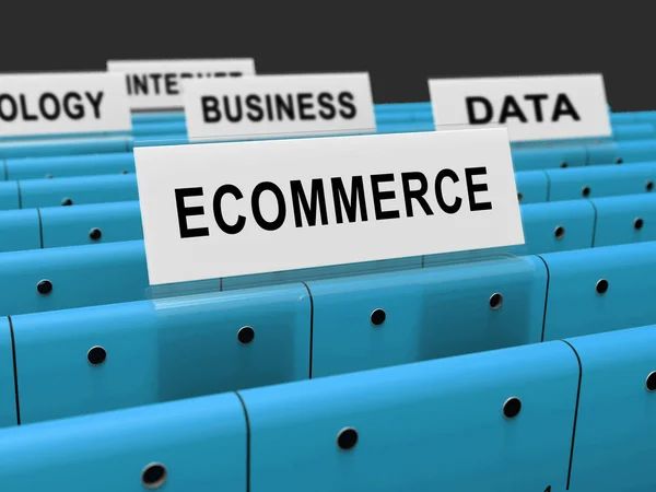 Ecommerce Platform Virtual Marketplace Portal Rendering Shows Using Virtual Store — Stock Photo, Image