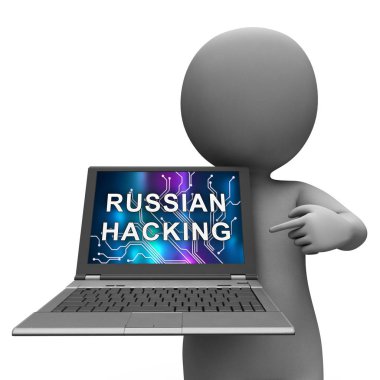 Rus kesmek seçim saldırı uyarısı 3d çizim casusluk gösterir ve veri ihlali Online. Moskova karşı dijital Hacker koruma demokrasi kötü niyetli casus karşı korumak için