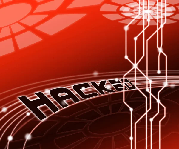 Cybersecurity Hacker Online Cyber Attacks Illustration Muestra Espionaje Digital Seguridad —  Fotos de Stock