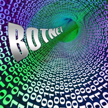 Botnet yasadışı aldatmaca ağ dolandırıcılık 3d render gösterir bilgisayar Risk siber suçlar kesmek ve casus yazılım Gizlilik
