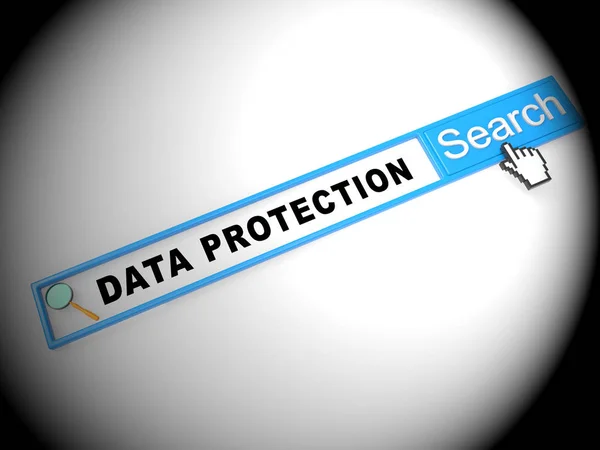 Ley Protección Datos Privacidad Internet Illustration Muestra Salvaguardia Contra Divulgación —  Fotos de Stock