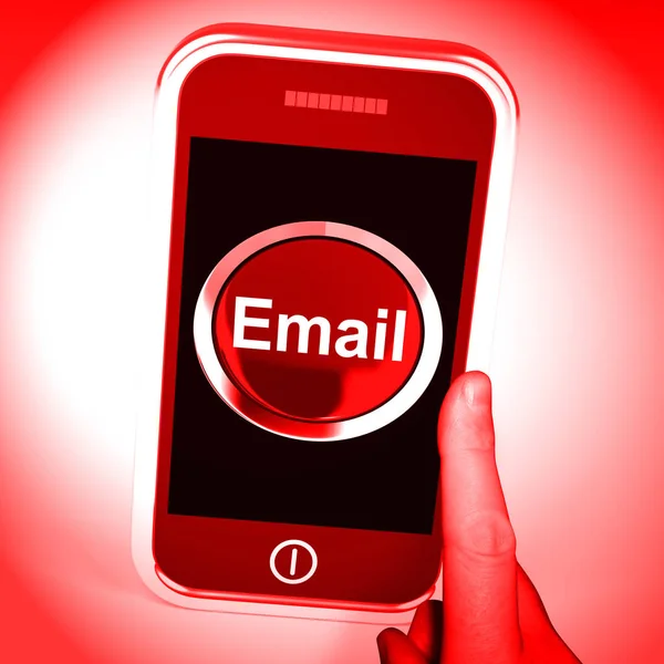 Malicious Mails Spam Malware Alert Rendering Mostra Alerta Vírus Correio — Fotografia de Stock