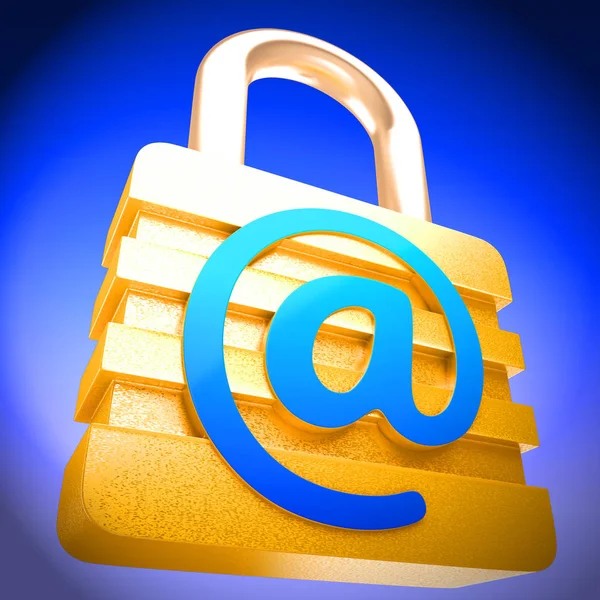 Bösartige Mails Spam Malware Alarm Rendering Zeigt Verdächtige Mail Viren — Stockfoto