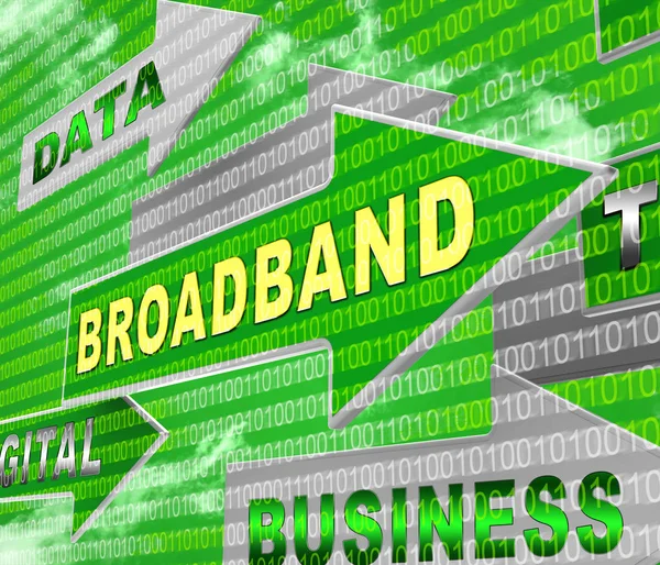 Good Broadband High Speed Streaming Rendering Shows Efficient Fast Online — Stok Foto