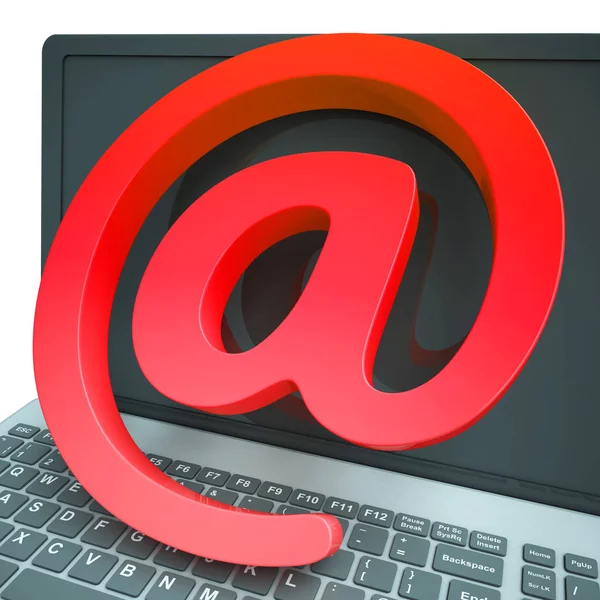 Malicious Emails Spam Malware Alert Rendering Shows Suspicious Electronic Mail — Stock Photo, Image