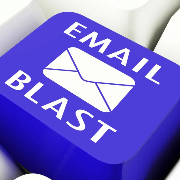 Email Blast Newsletter Promozione Fornire Rendering Mostra Elenco Marketing Inviare — Foto Stock